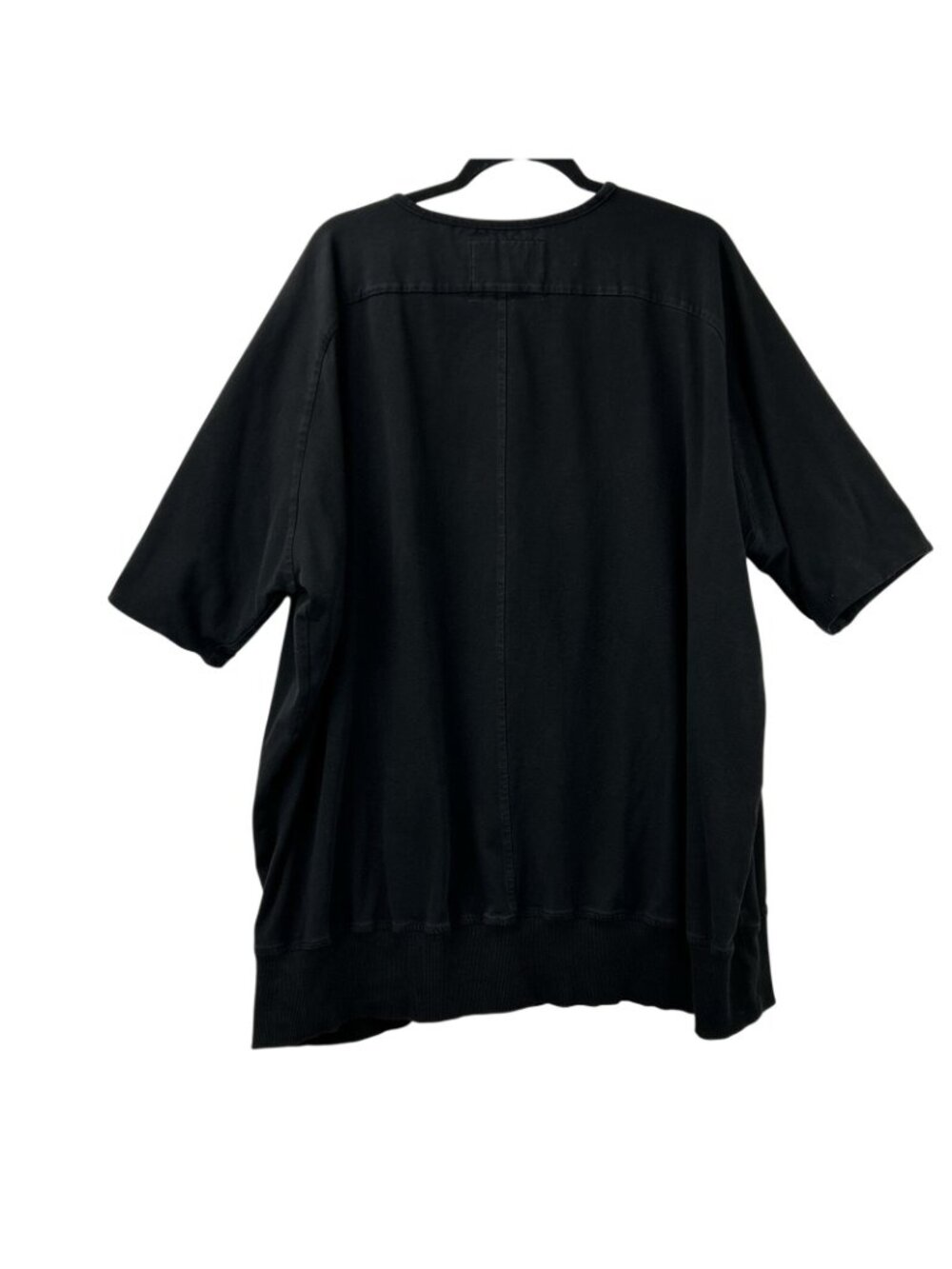 Alembika Urban Black Floral Print Oversized Tunic Top Women’s Small Short Sleeve - Picture 9 of 14